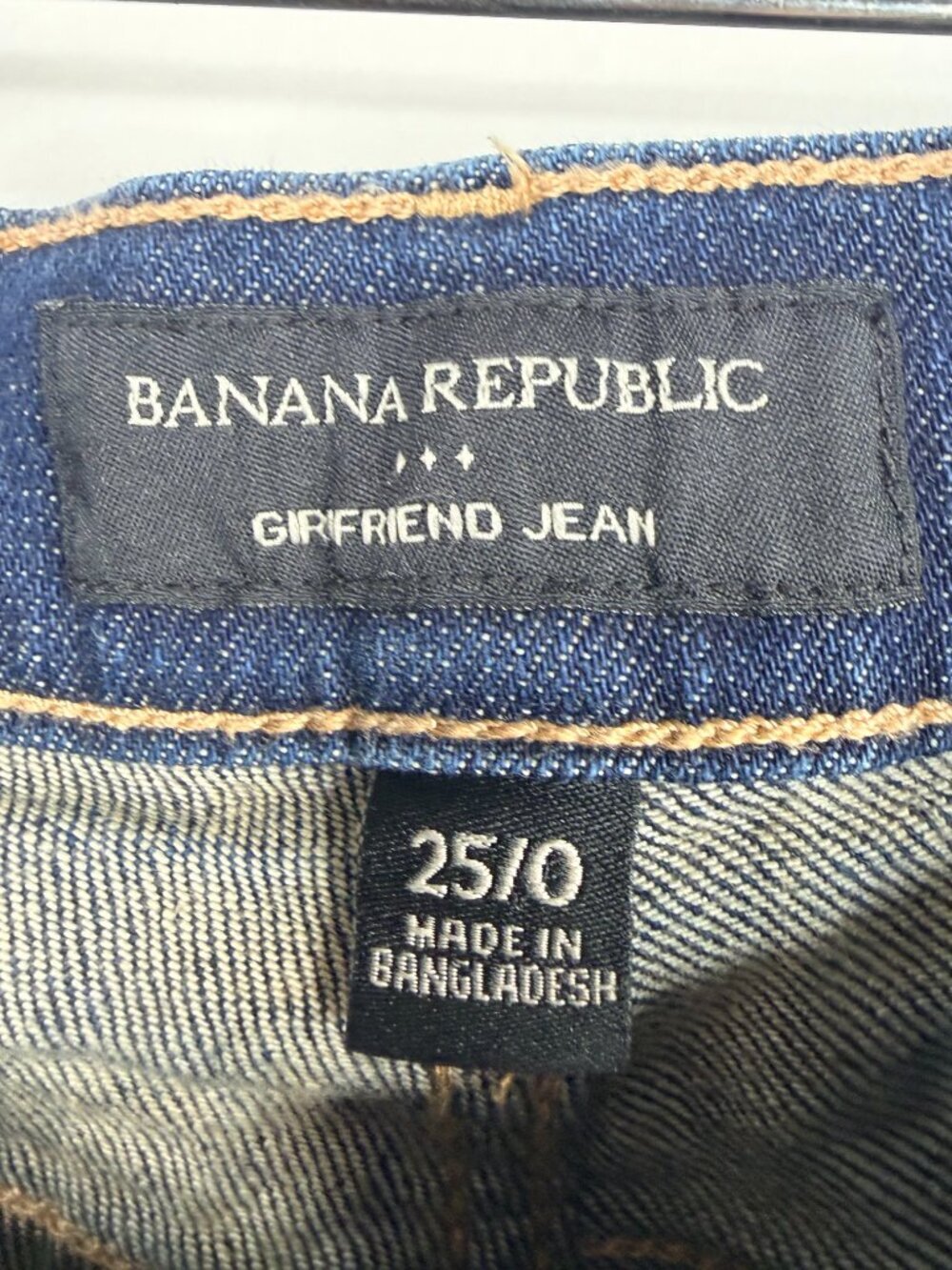 Banana Republic Girlfriend Jean Dark Authentic 25 #A2774 - Picture 4 of 7
